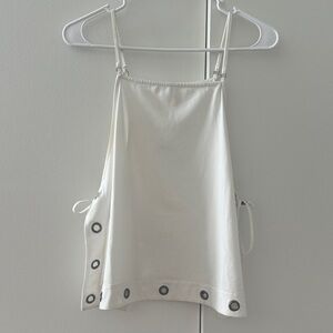 Free People Cream Grommet Detail Camisole